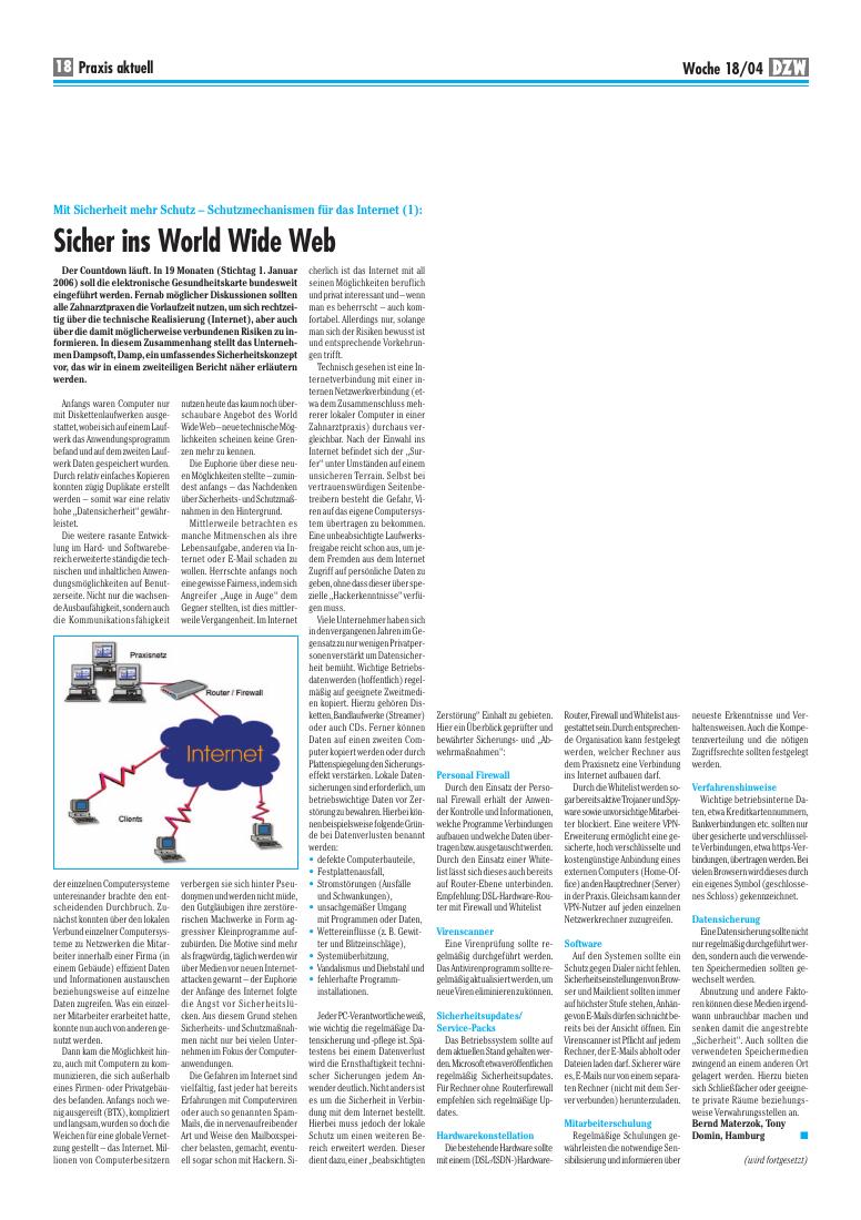 Mit Sicherheit mehr Schutz – Schutzmechanismen für das Internet (1)