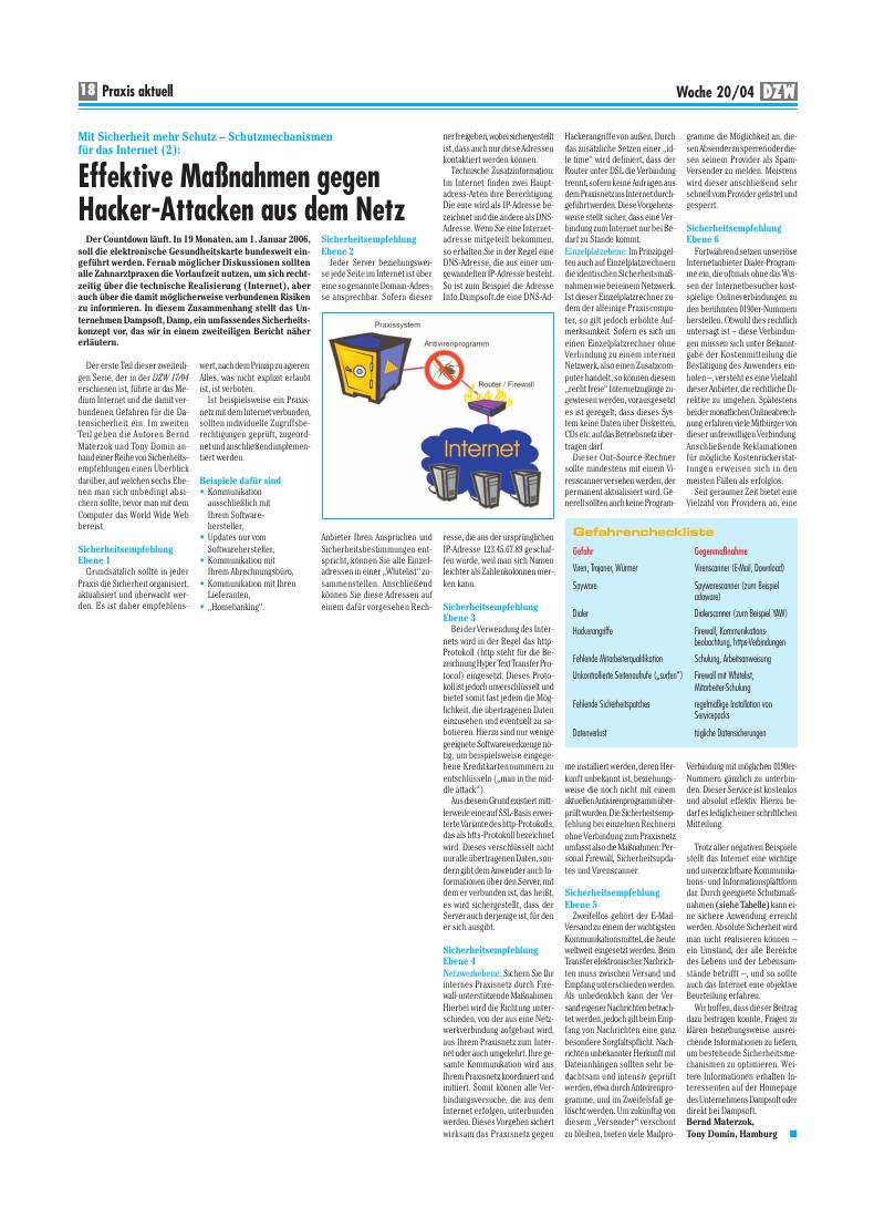 Mit Sicherheit mehr Schutz – Schutzmechanismen für das Internet (2)
