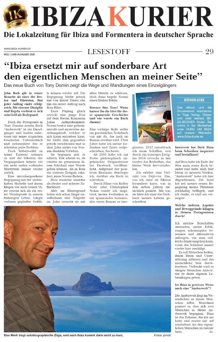 Das neue Buch von Tony Domin zeigt die Wege und Wandlungen eines Einzelgängers