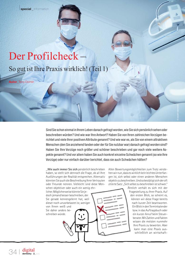 Der Profilcheck – So gut ist Ihre Praxis wirklich! (Teil 1)