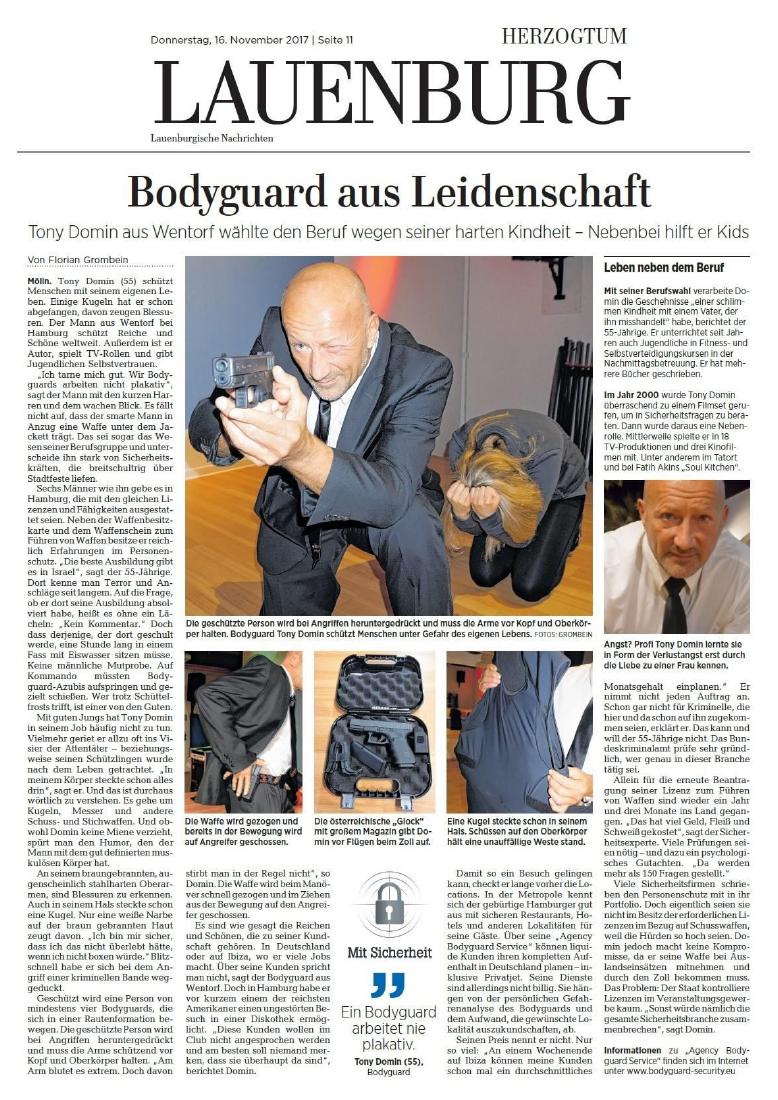 Bodyguard aus Leidenschaft